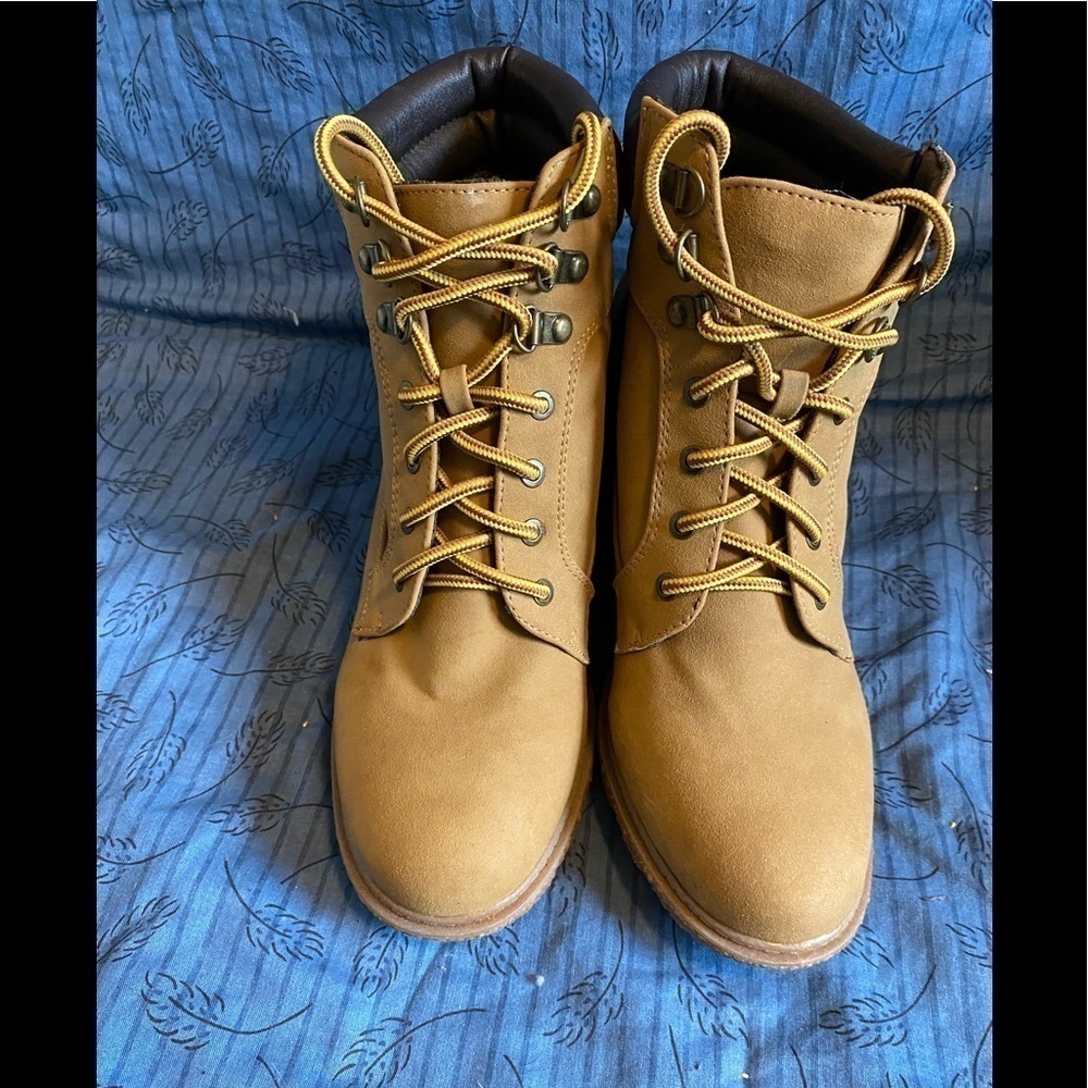 Esprit Kendal womens wedge faux leather work boot 9.5 - Picture 3 of 6